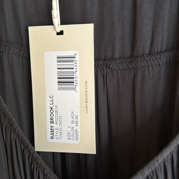 Ramy Brook - Teresa Dress - size L - Black - NWT - perfect holiday party dress - Picture 4 of 8